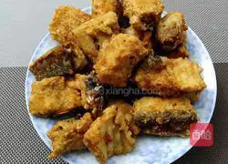 Illustration of how to make spicy fish cubes 11