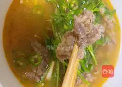 Illustration of how to make fat beef in sour soup 6