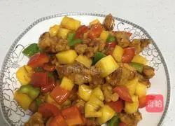 Illustration of how to make pineapple and sweet pork 8