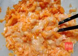 # Steamed Vegetables # Golden Pumpkin Steamed Meatballs Recipe Illustration 5