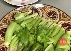 Illustration of how to make steamed mustard gall bladder with pickled pork floss 1