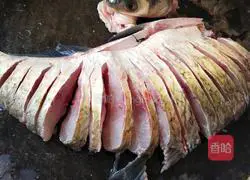 Illustration of how to make peacock fish open 1