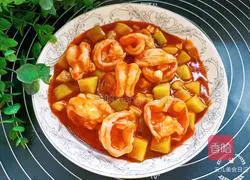 Illustration of Homemade Tomato Jade Shrimp Balls 11