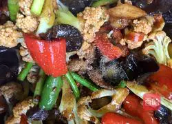 Illustration of how to make organic cauliflower in dry pot 15