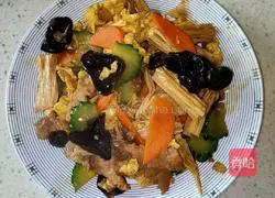 Illustration of how to make Mushu Pork 10