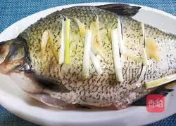 Illustration of how to make steamed bream 3