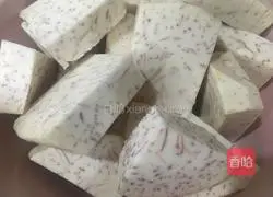 Illustration of how to make taro ribs 1