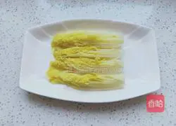 Illustration of how to make luncheon meat and steamed baby cabbage 5
