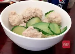 Illustration of how to make Qingbo meatballs 10