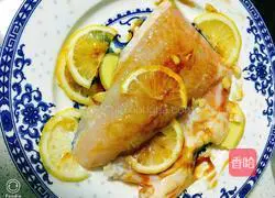 Illustration of how to make steamed lemon fish 4