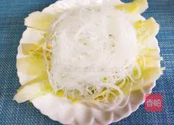 Illustration of how to make garlic vermicelli and baby cabbage 5