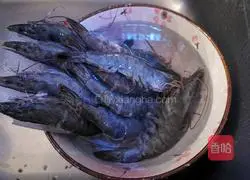 Illustration of steamed prawns 2