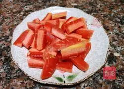 Illustration of how to stir-fry lettuce and shrimp 4