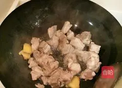 Illustration of how to cook pork ribs and baby cabbage 3