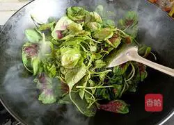 Illustration of how to make spicy stir-fried amaranth 4