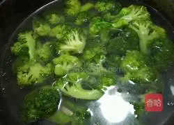 Illustration of how to cook broccoli and sausage 3
