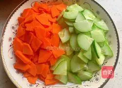 Illustration of stir-fried shrimps 2