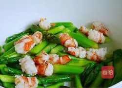 Illustration of how to make stir-fried asparagus and shrimp 7