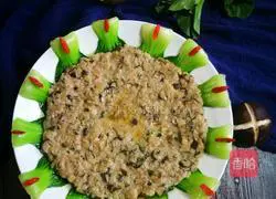 # Steamed Vegetables#Meicai and Mushroom Steamed Pork Patties Illustration 9