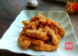 Illustration of how to make fried crispy pork 8