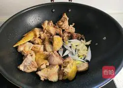 Illustration of braised chicken nuggets 4