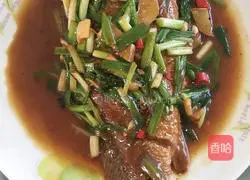 Illustration of braised yellow croaker recipe 17