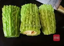 # Steamed Vegetables# Golden Corn Bitter Melon Stuffed Recipe Illustration 2