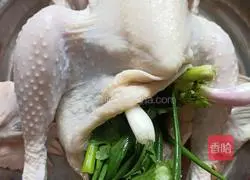 Illustration of how to make white-cut chicken with chives 2