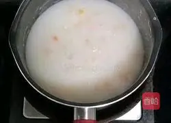 Illustration of how to make zinc-supplemented clam porridge (baby food supplement) 9