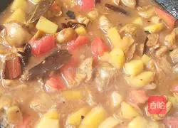 Illustration of how to make fried chicken with potatoes 14