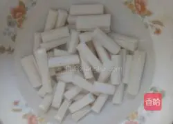 Illustration of how to make fried rice cakes with tomatoes and eggs 3