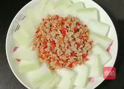 Illustration of how to make steamed winter melon with minced meat 13