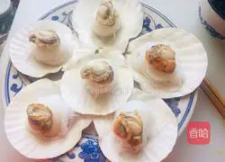 Illustration of how to make steamed scallops with garlic vermicelli 3