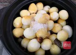 Illustration of braised quail eggs 2