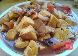 Illustration of how to make shredded pork, tomato and tofu 5