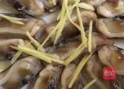 Illustration of how to steam razor clams with snow juice 11