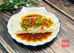 Steamed pickled mustard Illustration of how to make tofu 12