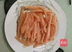 Illustration of how to make shredded pork with orange and Beijing sauce 1