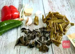 Illustration of how to make fried yuba 1