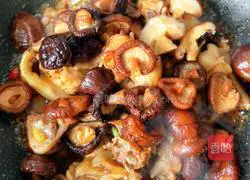 Illustration of Braised Mushroom and Chicken Nuggets 14