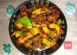 Illustration of the home version of braised chicken 16