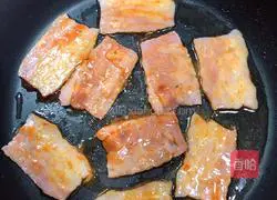 Illustration of Korean lettuce wraps with bacon and fresh fruit 5