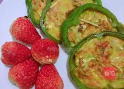 Illustration of how to make granular noodle pepper rings 6