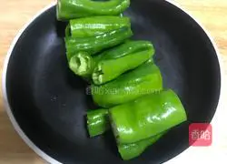Taste tiger skin green peppers Illustration of how to do it 2