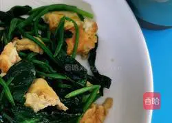 Egg-fried spinach Illustration of how to do it 5