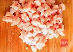 Illustration of how to make curry chicken rice 2