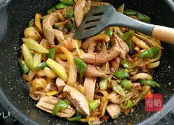 Illustration of how to make fried kidney with pickled cabbage 22