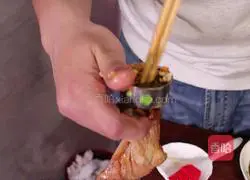 Illustration of how to make chicken drumsticks with rice 8