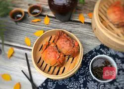 Illustration of steamed hairy crabs 10