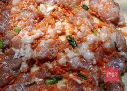 # steamed vegetables# Tofu skin and meat roll recipe illustration 5